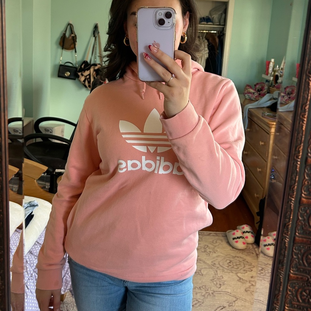 adidas peach hoodie